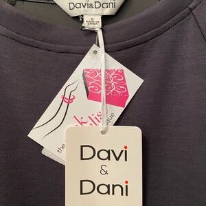 NWT Davi &Dany My Favorite Day Dress Slate cotton